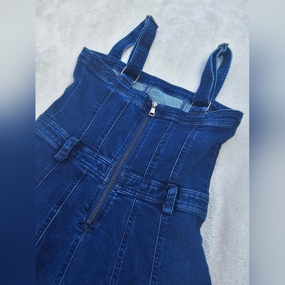 Free People Margot Denim Mini Dress - Picture 7 of 11